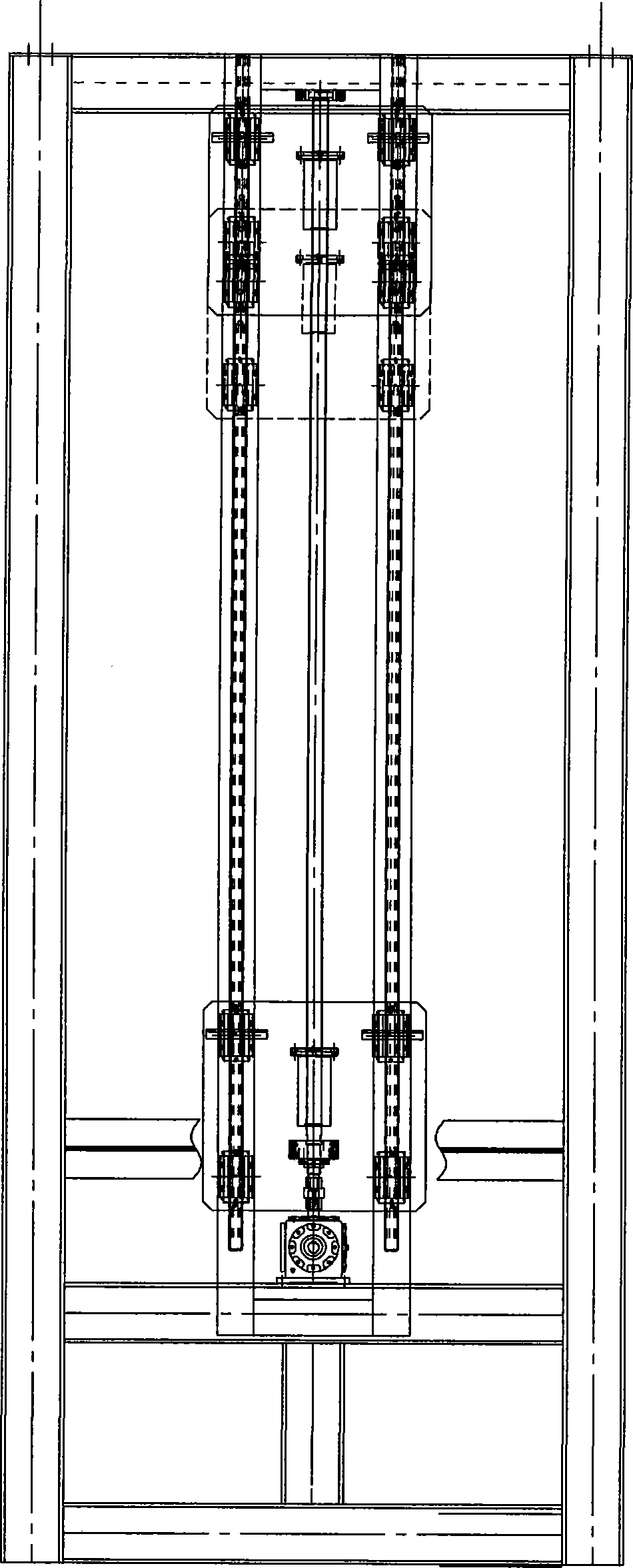 Circulation method and device of bridge type sintering machine