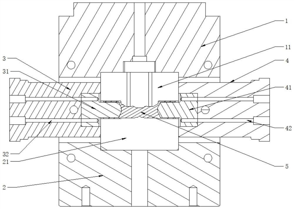 Die assembly for piston manufacturing