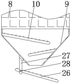 Shot-blasting material particle cleaning device