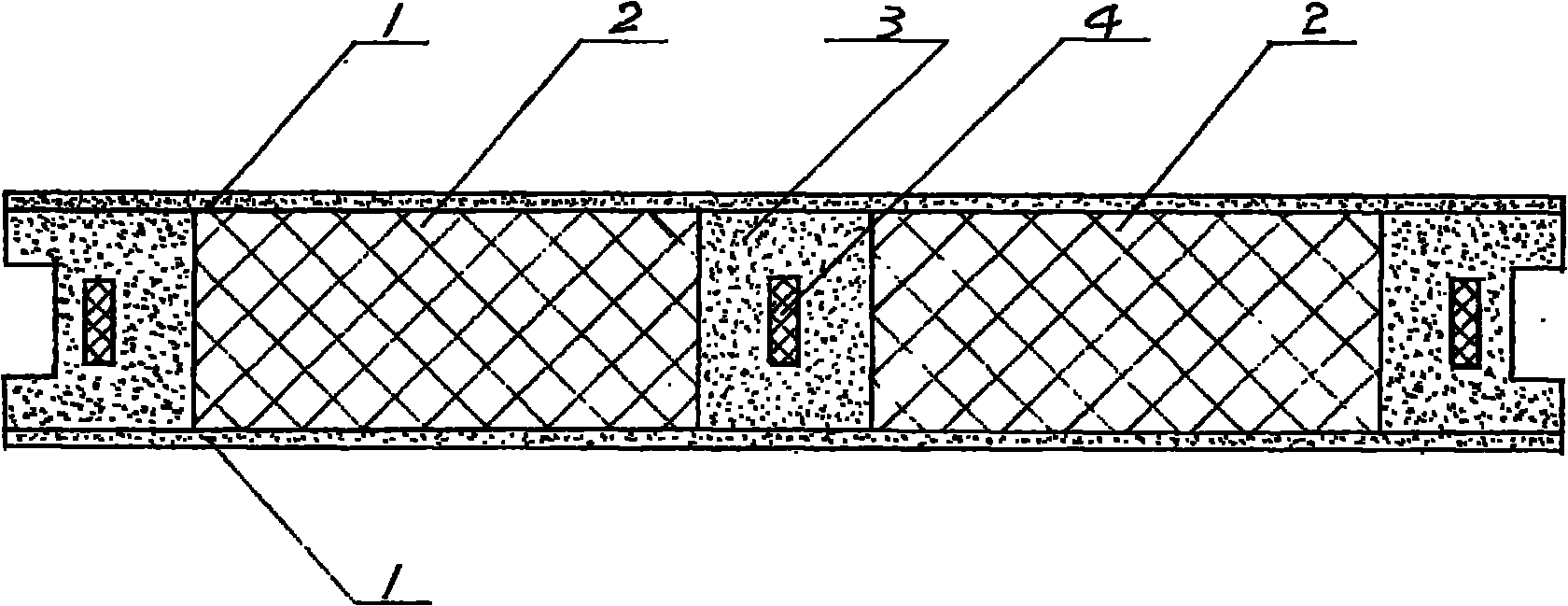 Light composite outer wall batten