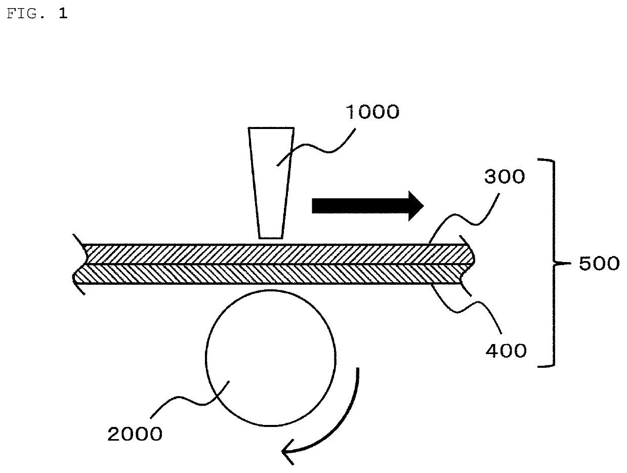 Method for producing layered article