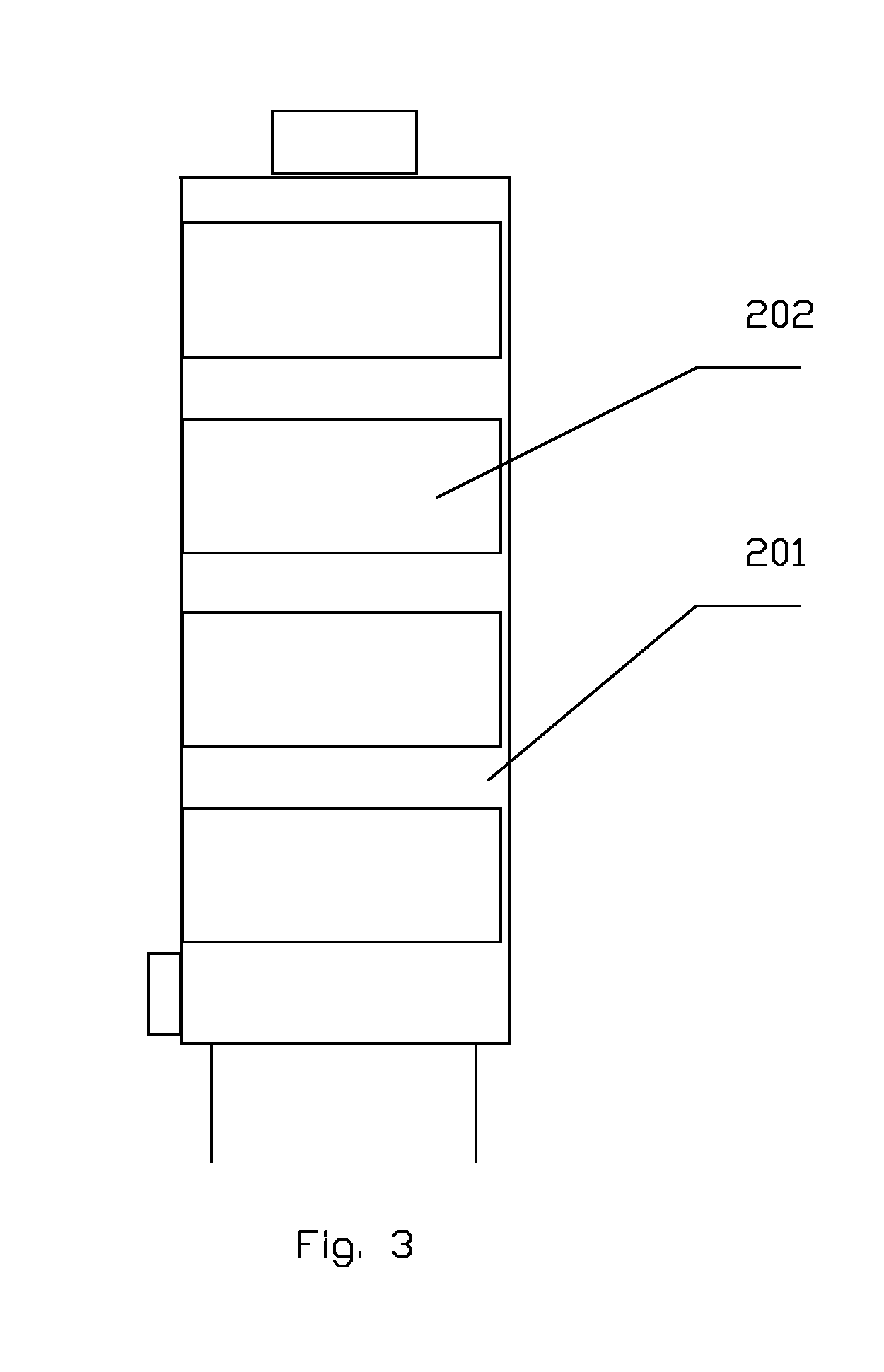 Purification device for flue gases