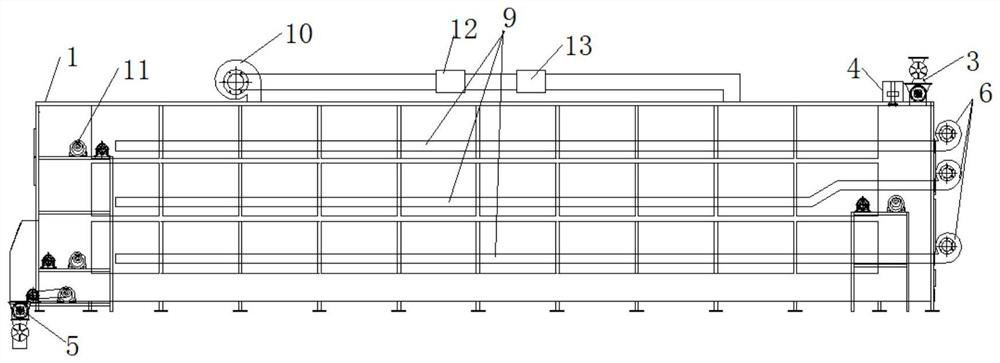 Organic solid material fermentation box