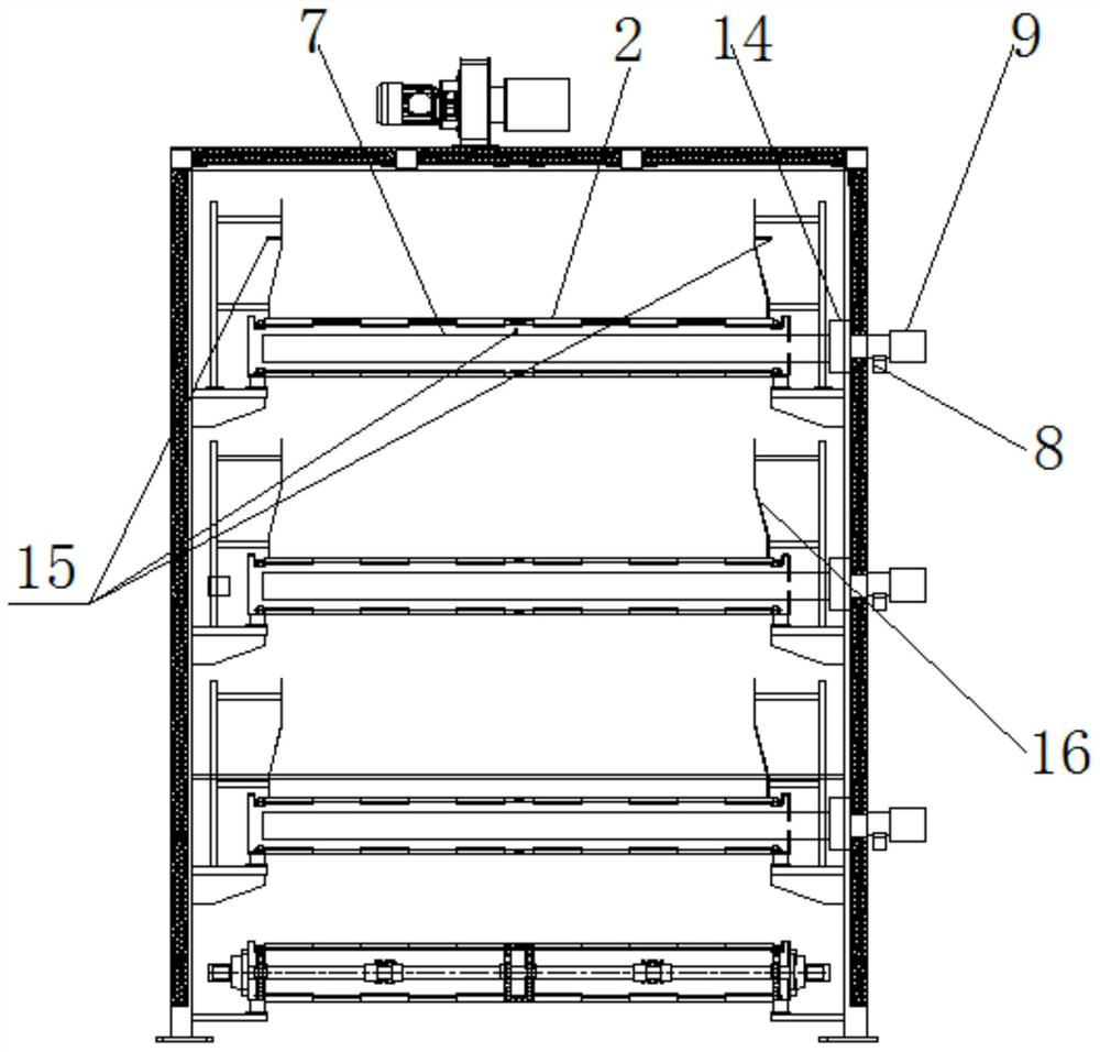 Organic solid material fermentation box