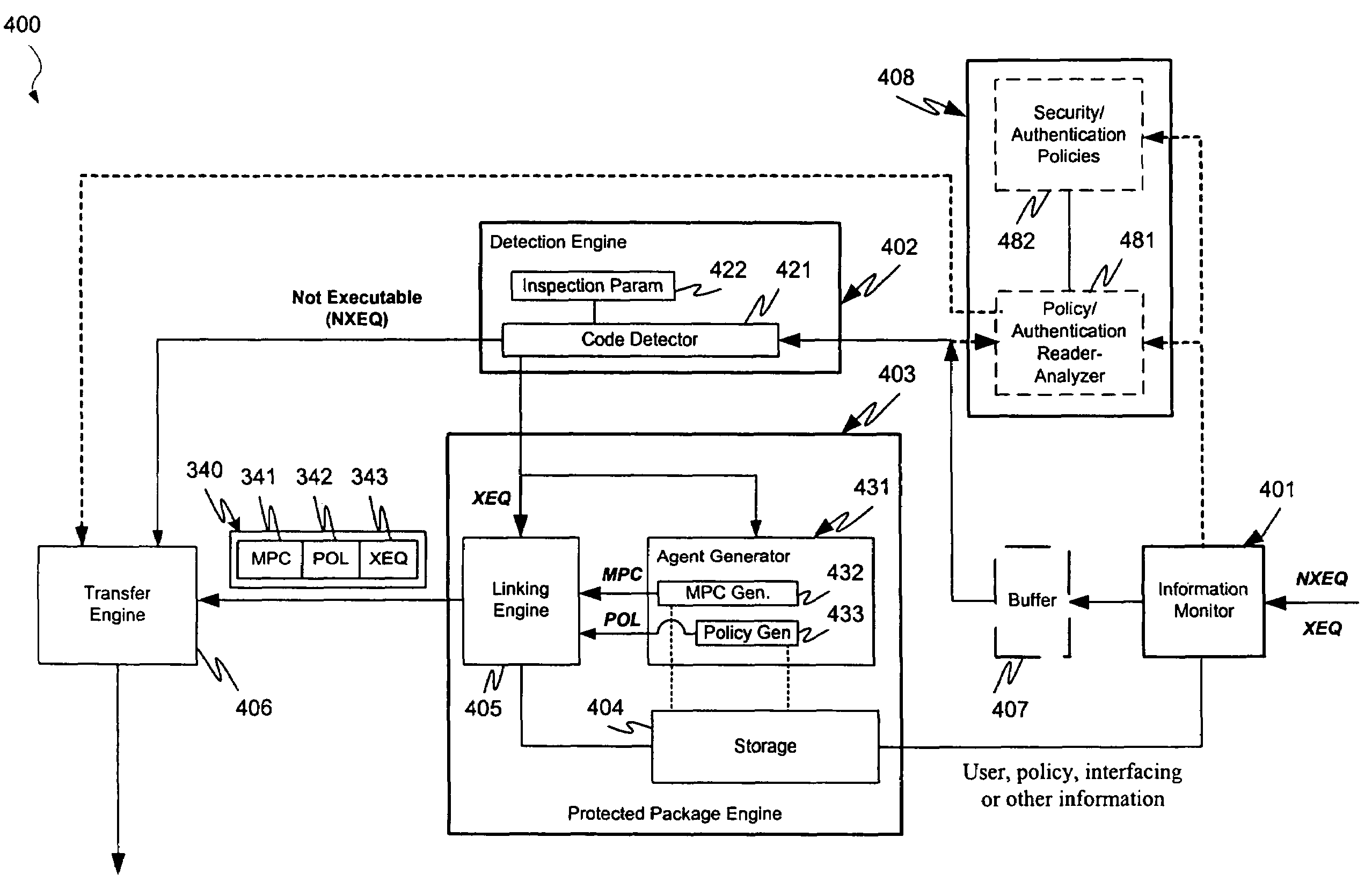 Malicious mobile code runtime monitoring system and methods