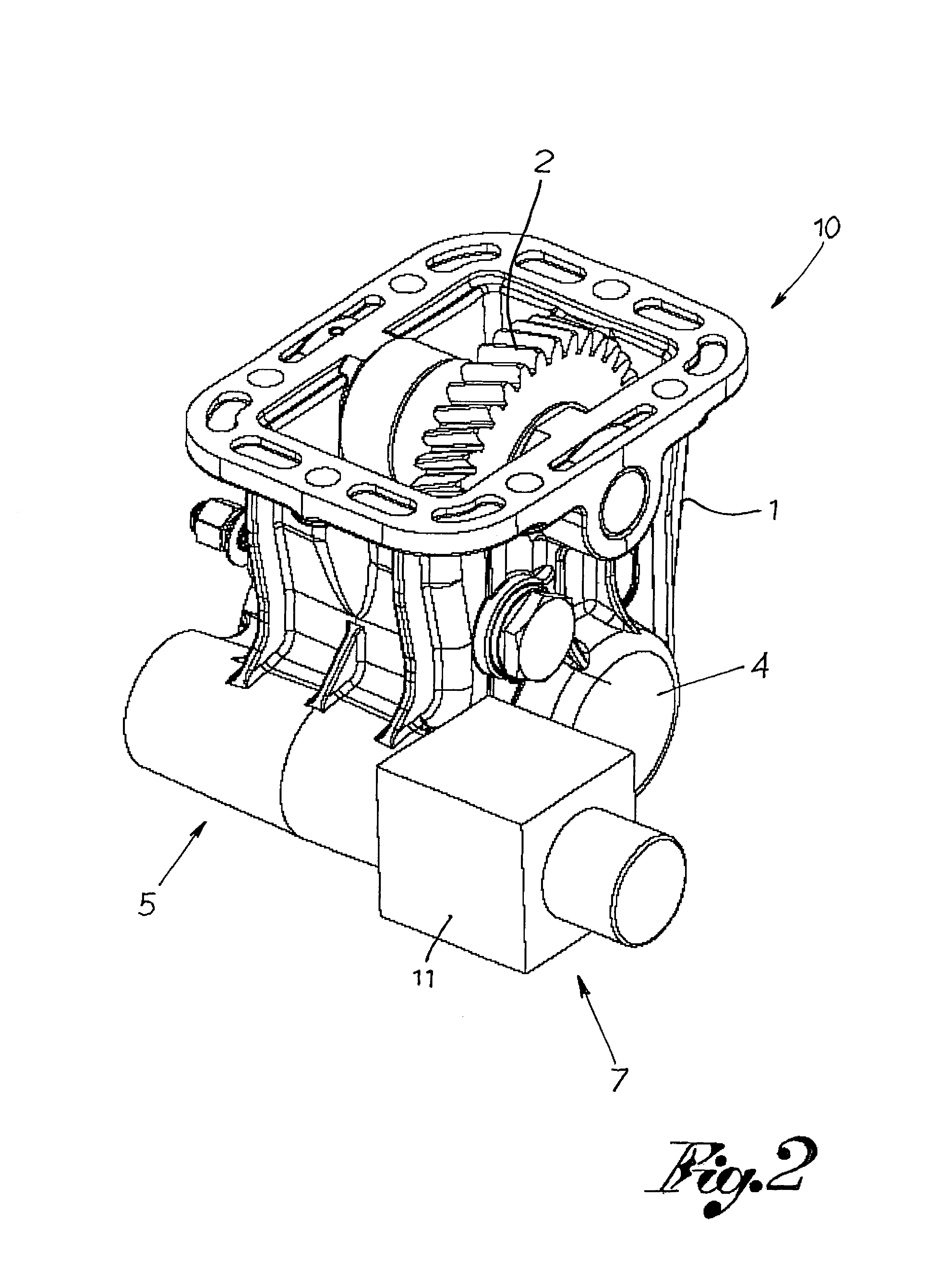 Solenoid device for engaging power takeoffs