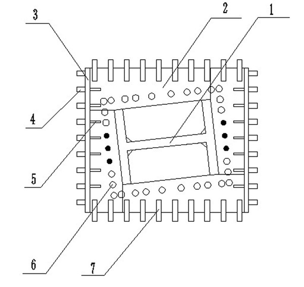 Connection method of high-rise steel structure steel column base and bottom plate reinforcing steel bar