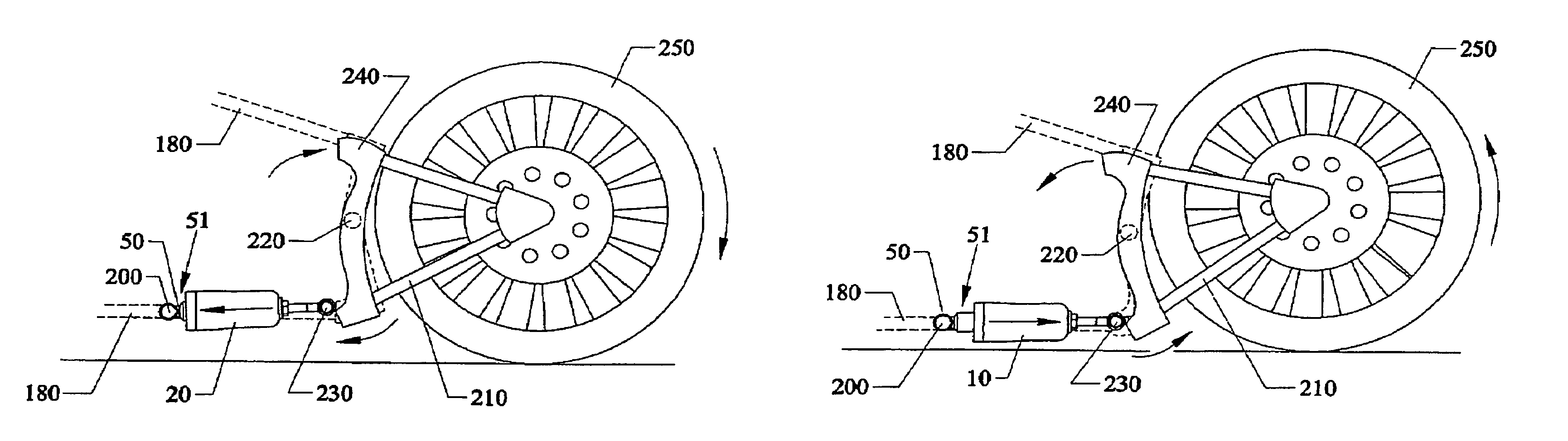 Motorcycle air suspension system and method