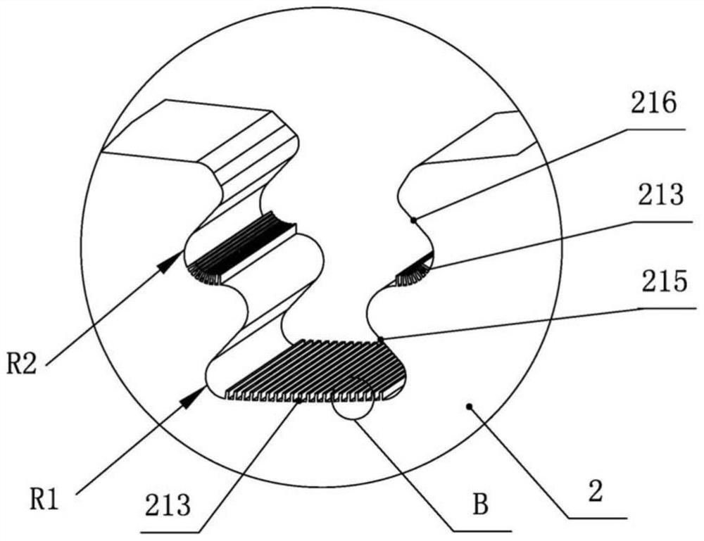 A turbine rotor device with enhanced cooling structure