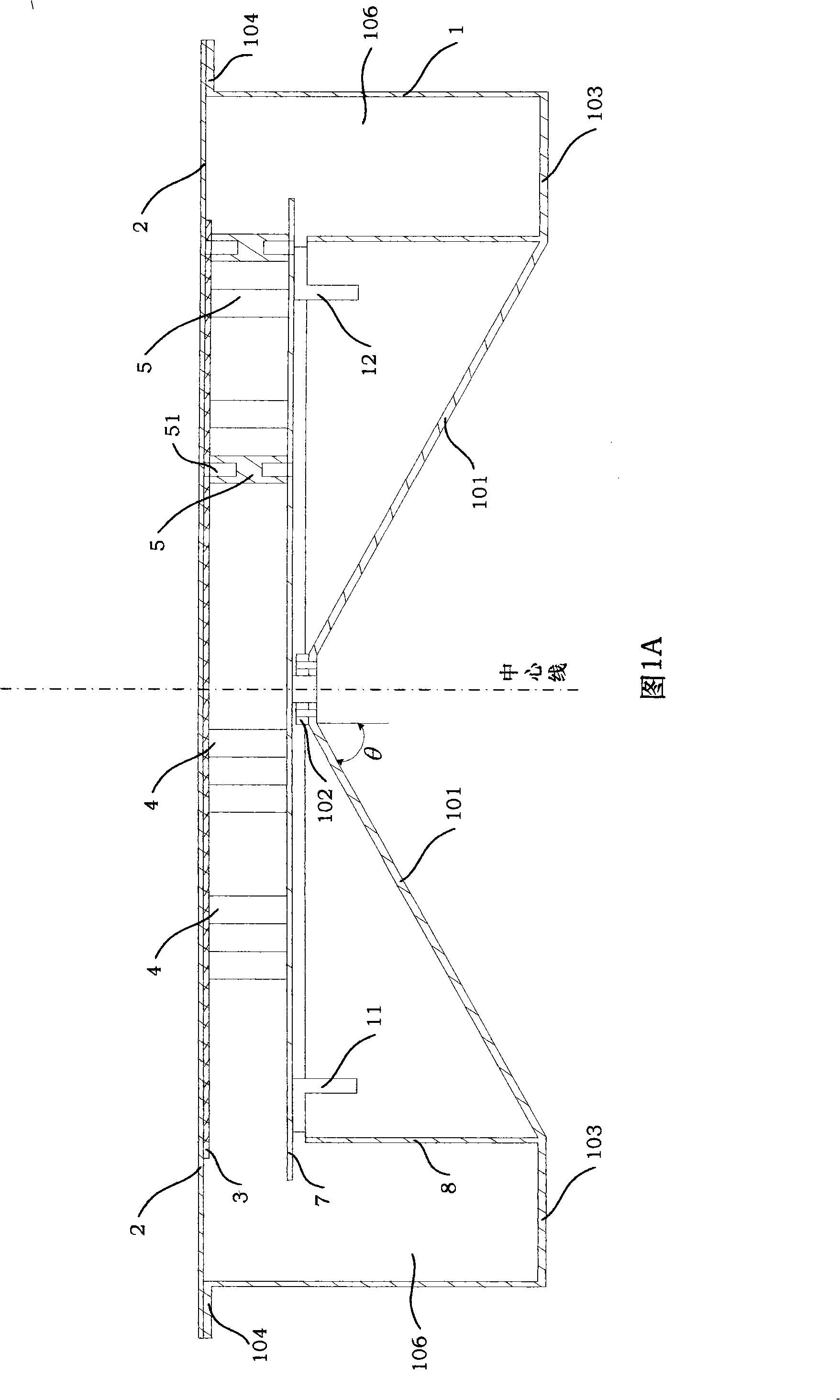 Omnidirectional wideband antenna with conformal structure of installing surface