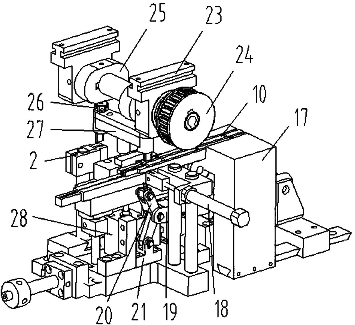 A riveting device for iron sheet products