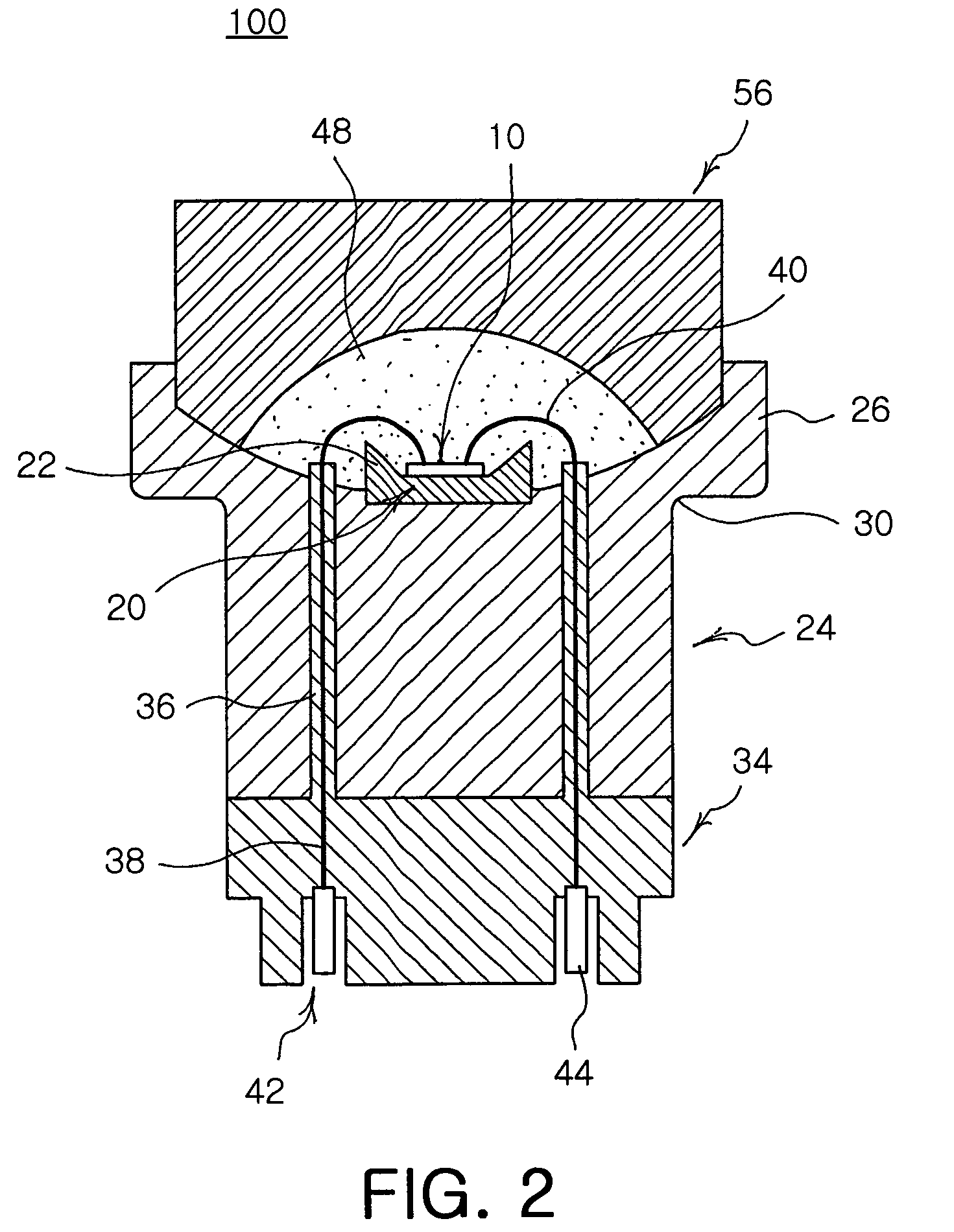 Light emitting diode module for automobile headlights and automobile headlight having the same