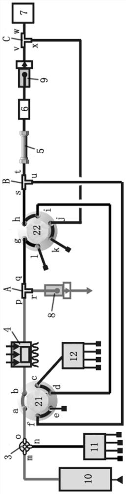 Supercritical selective dehydration extraction-pressure swing focusing supercritical fluid chromatography online analysis system and analysis method