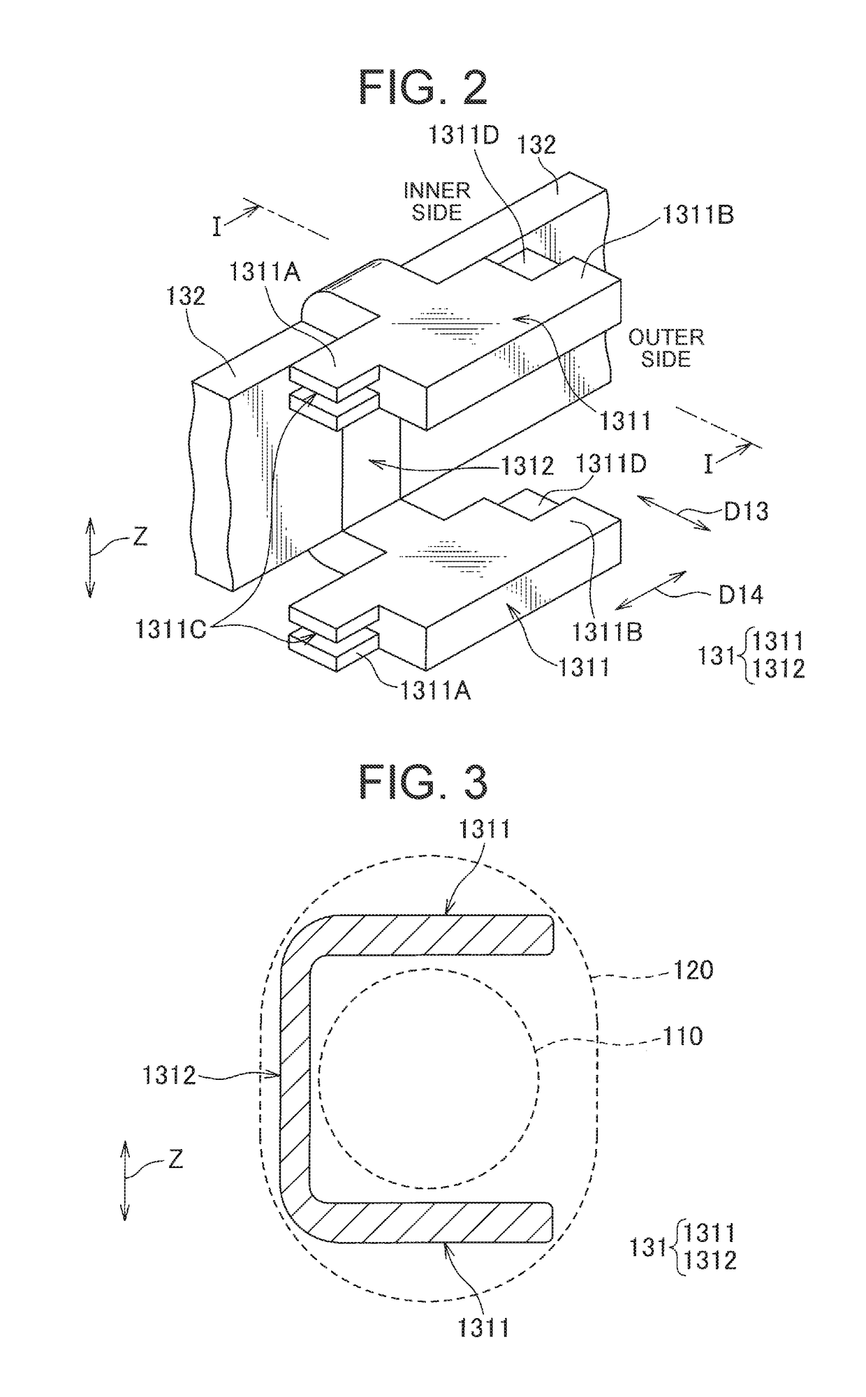 Curvature regulating member and power supply device