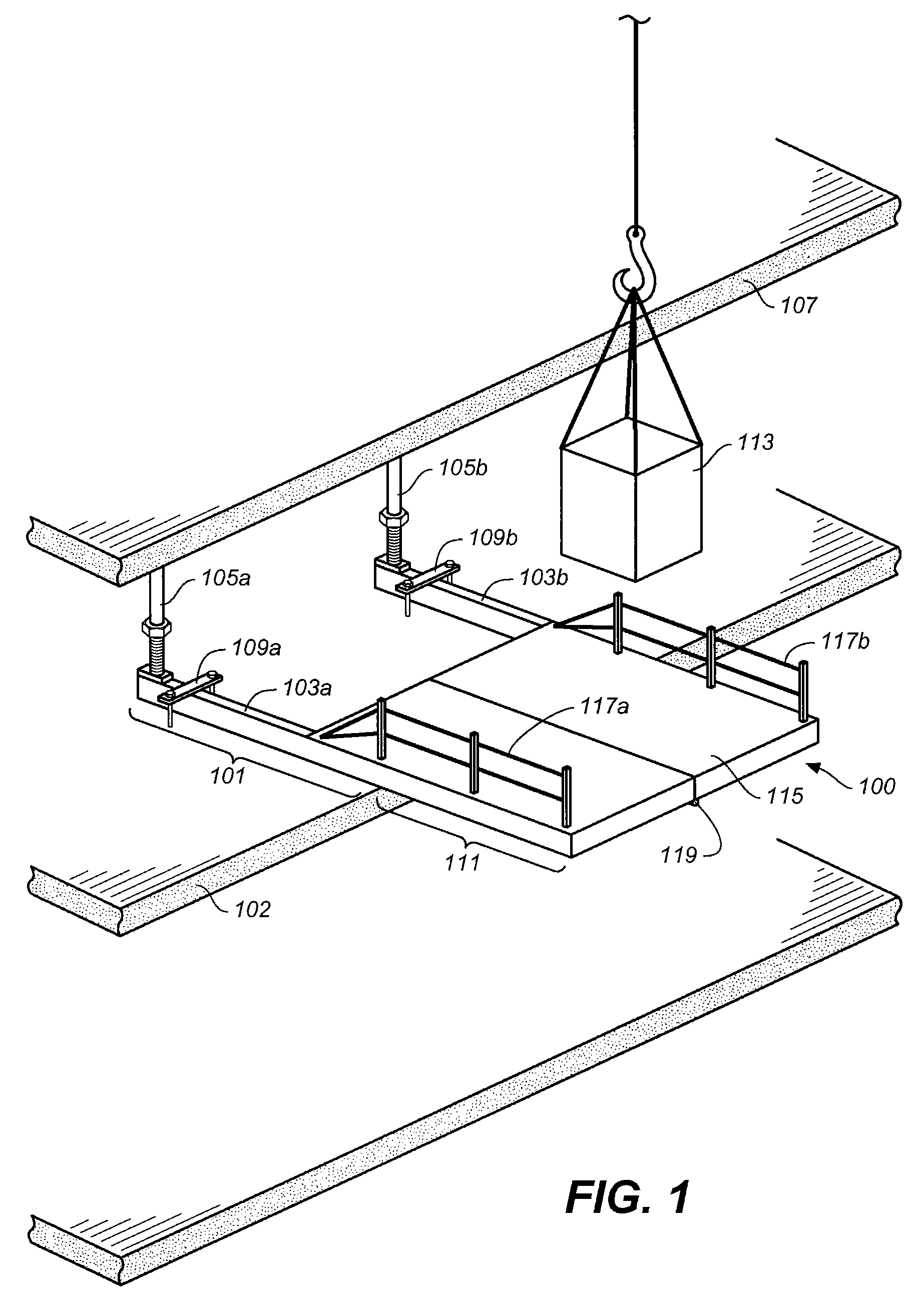 Folding construction platform