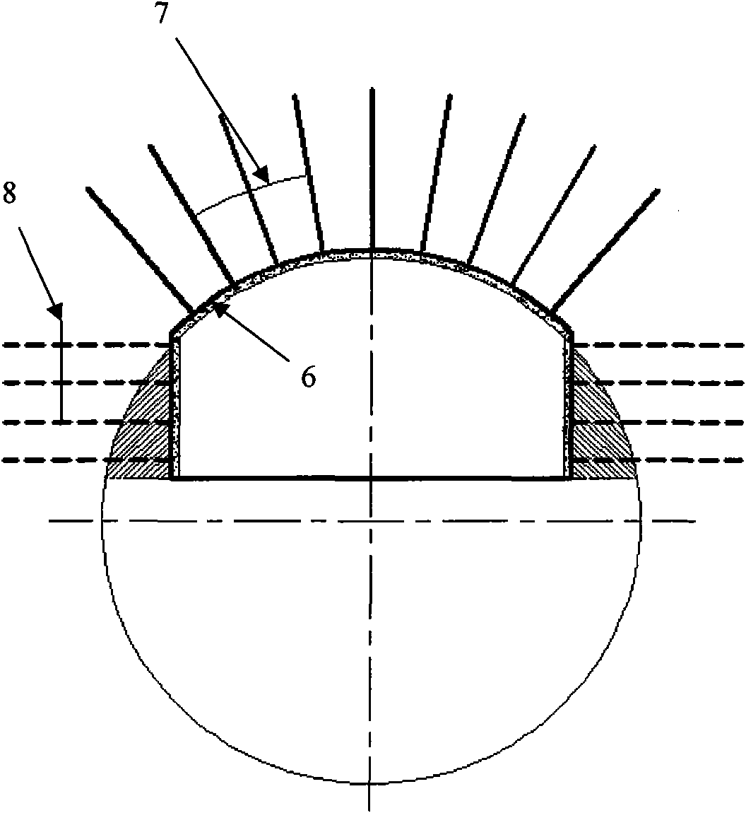 United method for tunneling super-strong or strong rock burst hole section of TBM construction tunnel