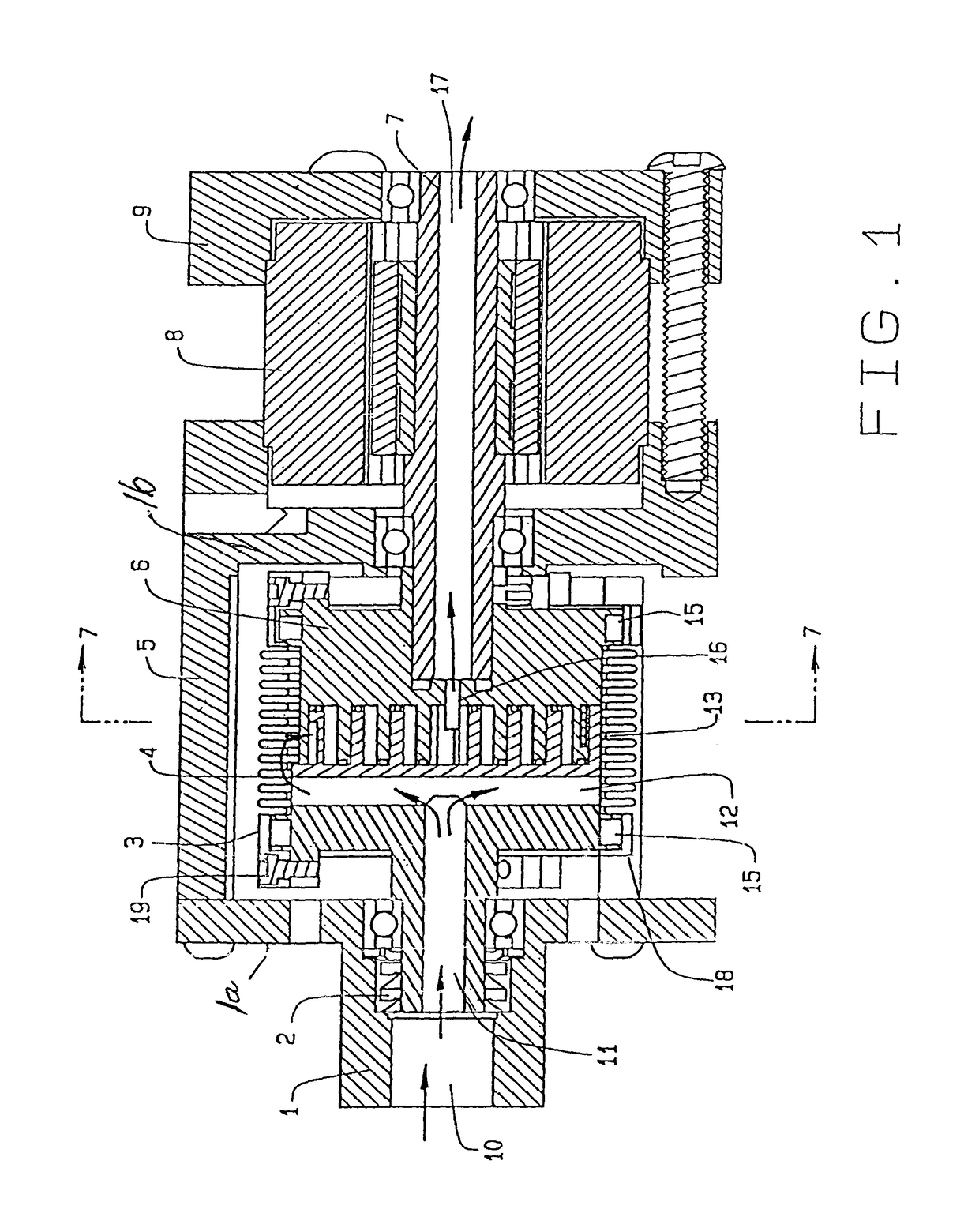 Multi stage scroll vacuum pumps and related scroll devices