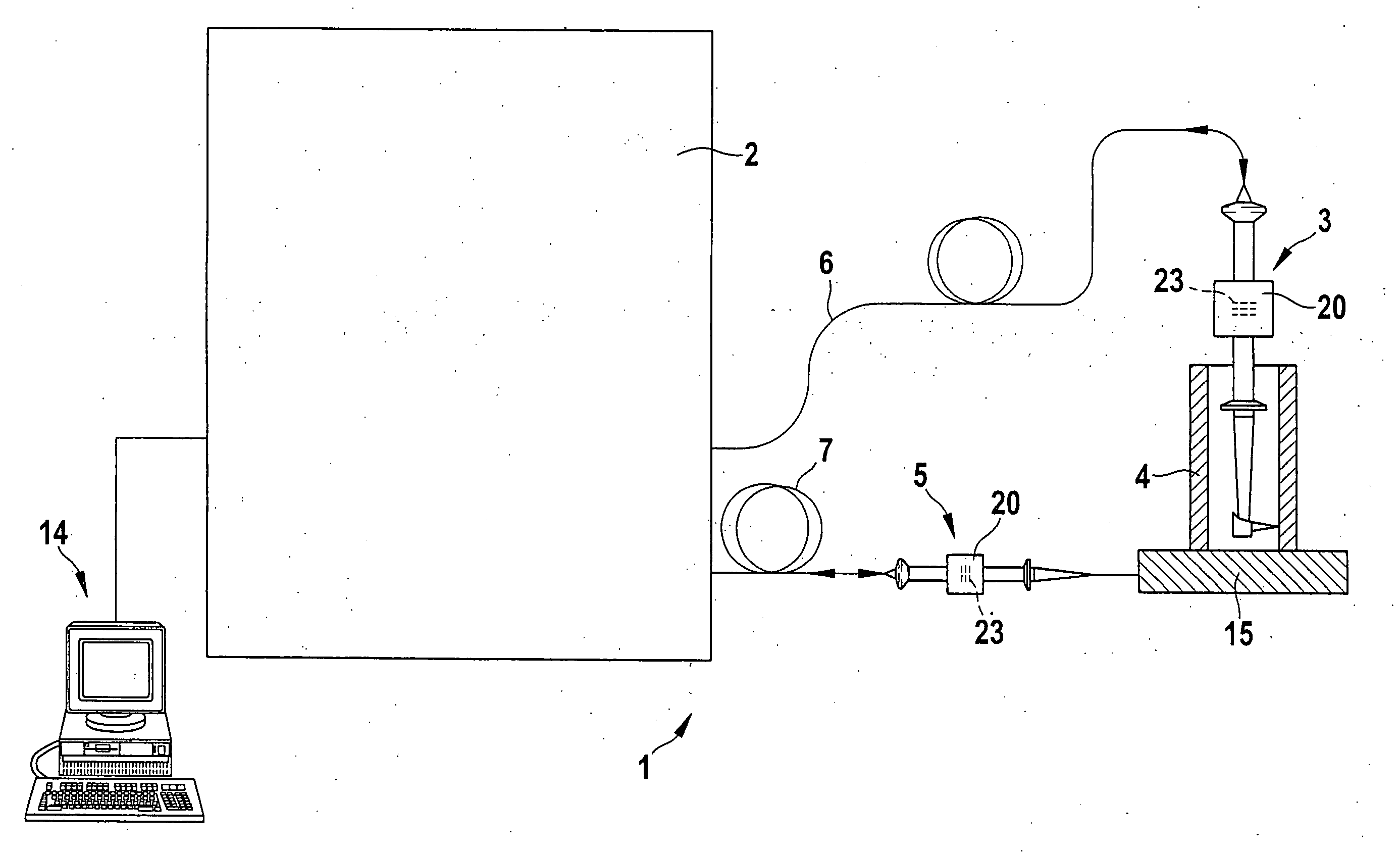 Fiber optic sensor head and interferometric measuring system