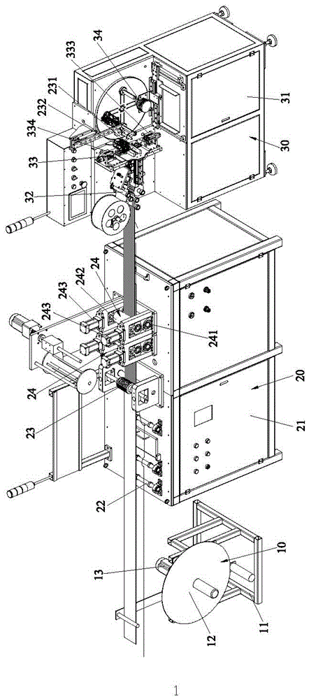 Velcro automatic winding machine