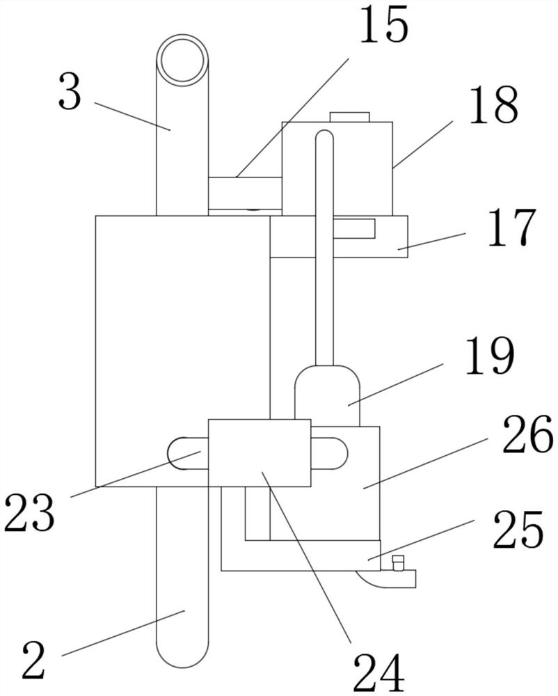 Environment-friendly treatment device for flue gas denitrification and nitrogen fertilizer co-production