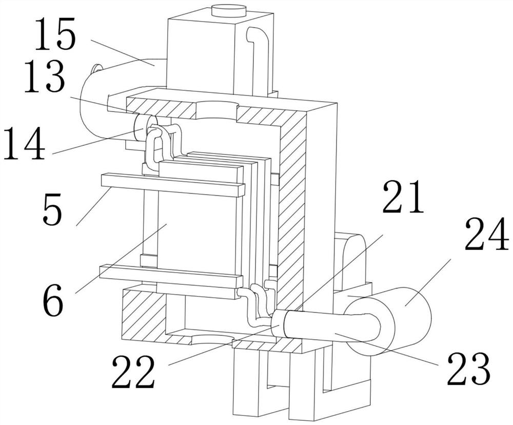 Environment-friendly treatment device for flue gas denitrification and nitrogen fertilizer co-production