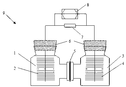 Method for treating sewage, generating electric energy and assisting fermentation by virtue of bioelectrochemical system