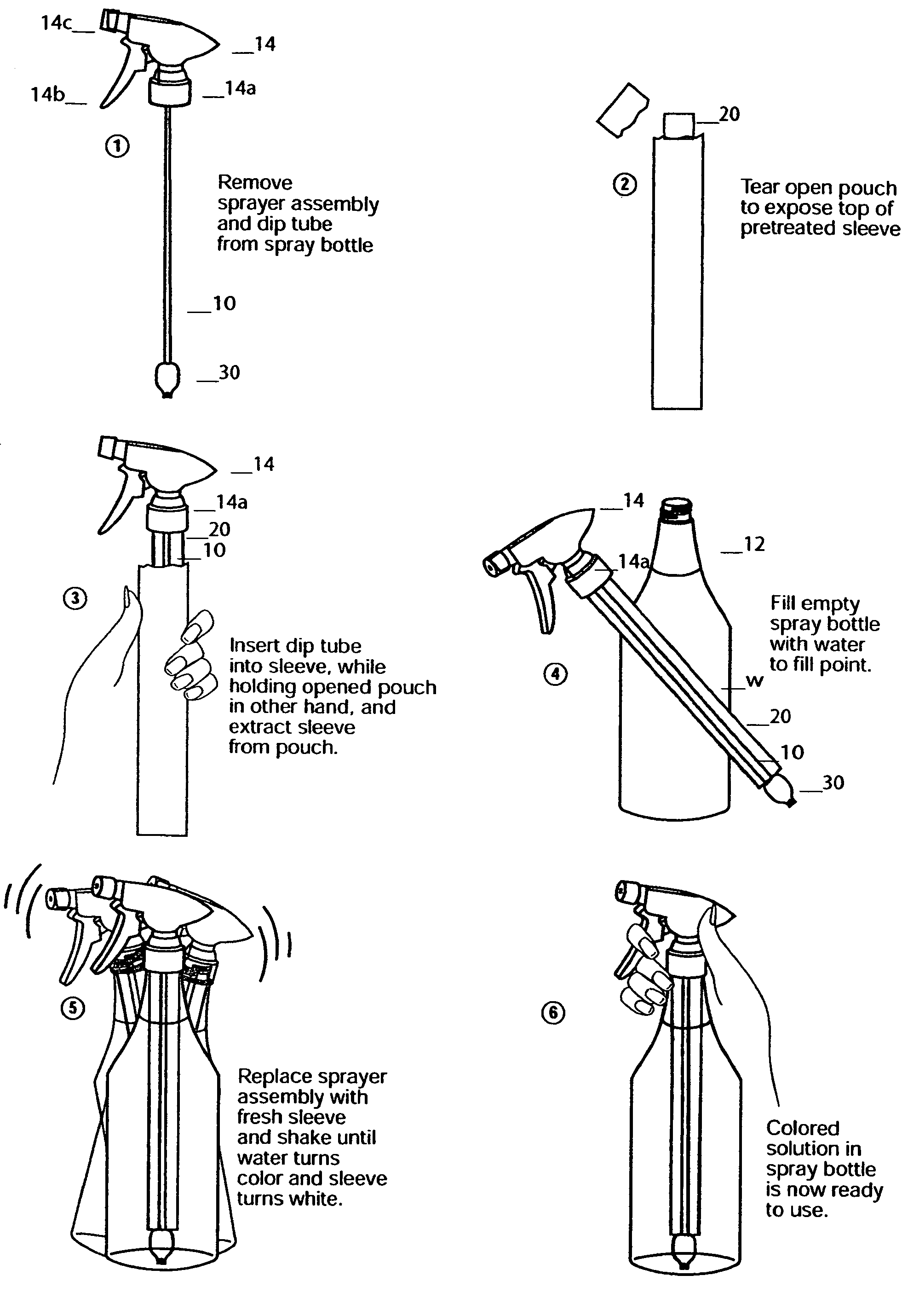 Retainer for sleeve for recharging a cleaning, sanitizing or disinfectant fluid spray system
