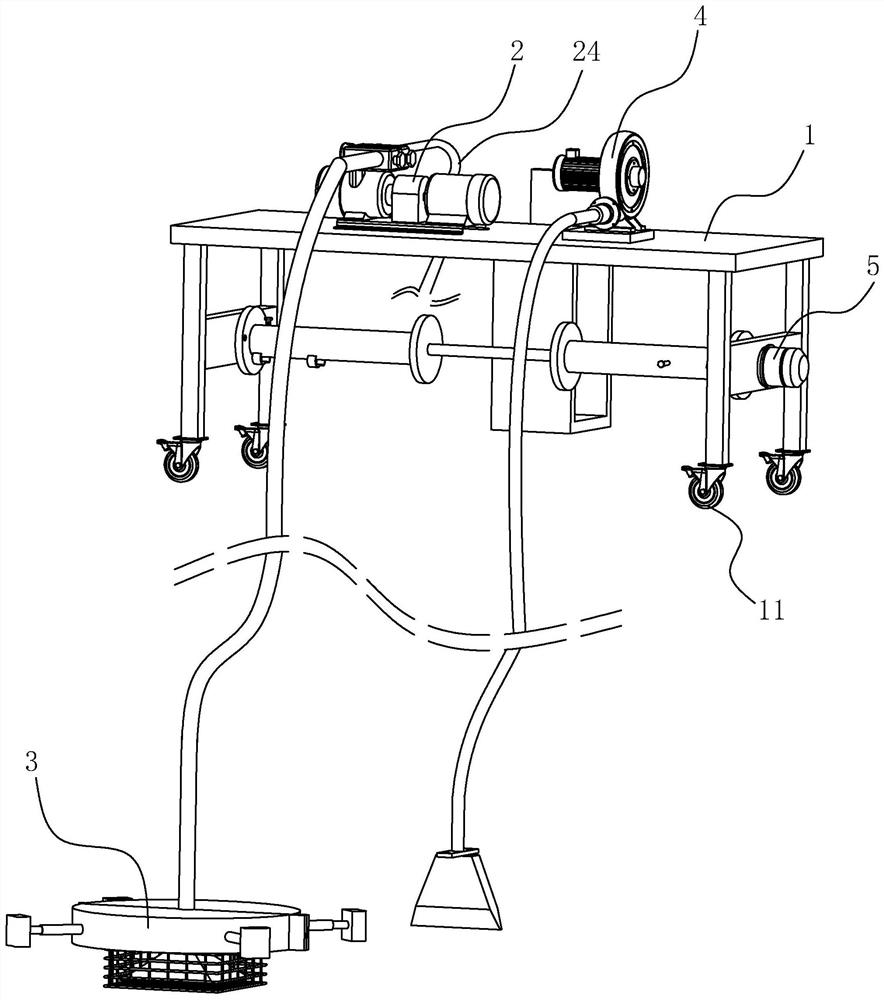 Deep foundation pit dewatering construction device and construction method