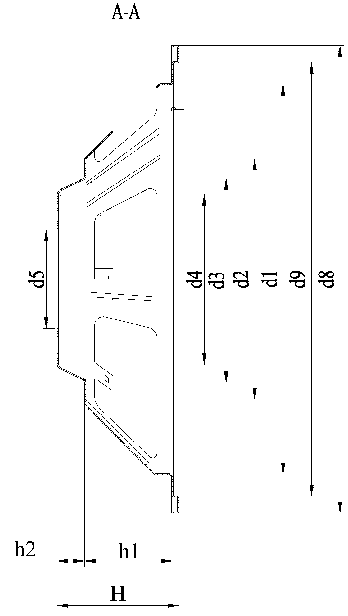 Full-lug-pattern basin stand production process