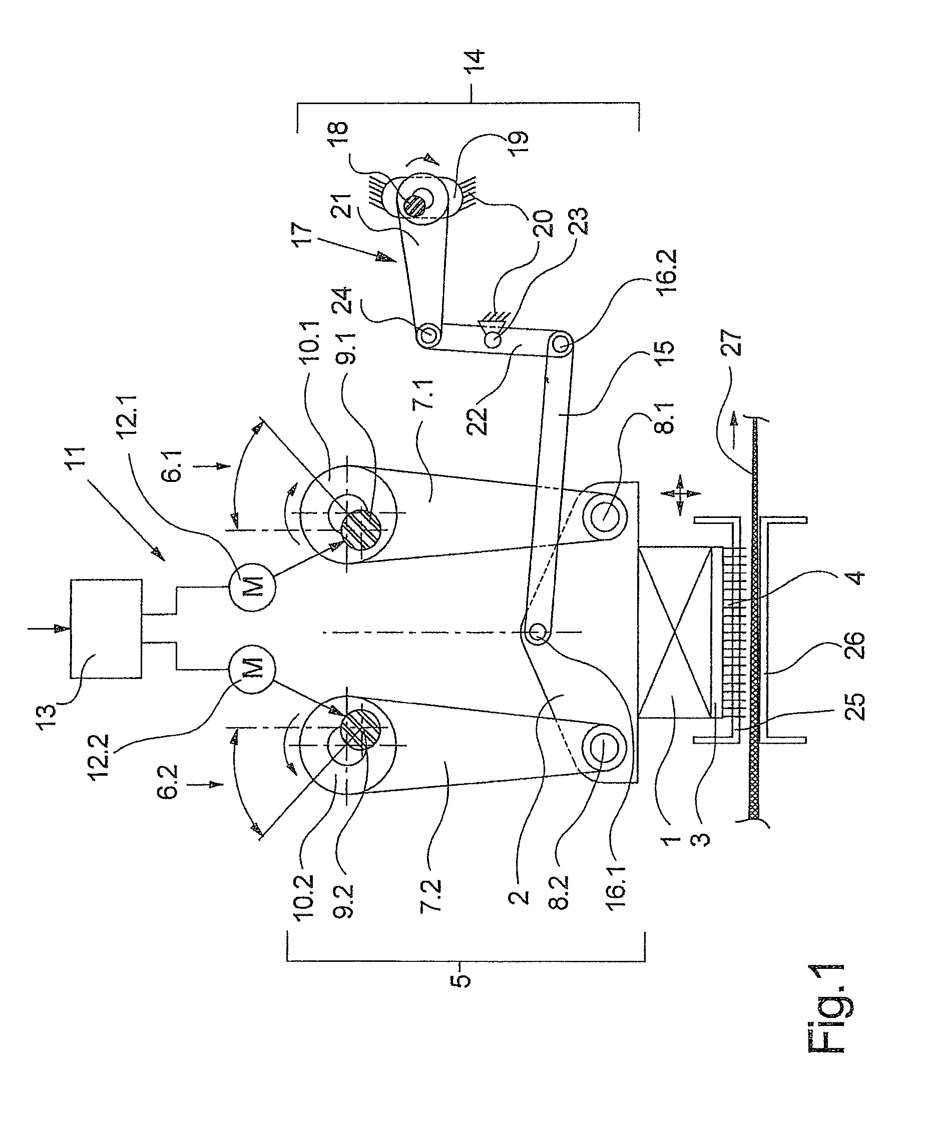 Apparatus for needling a fibrous web