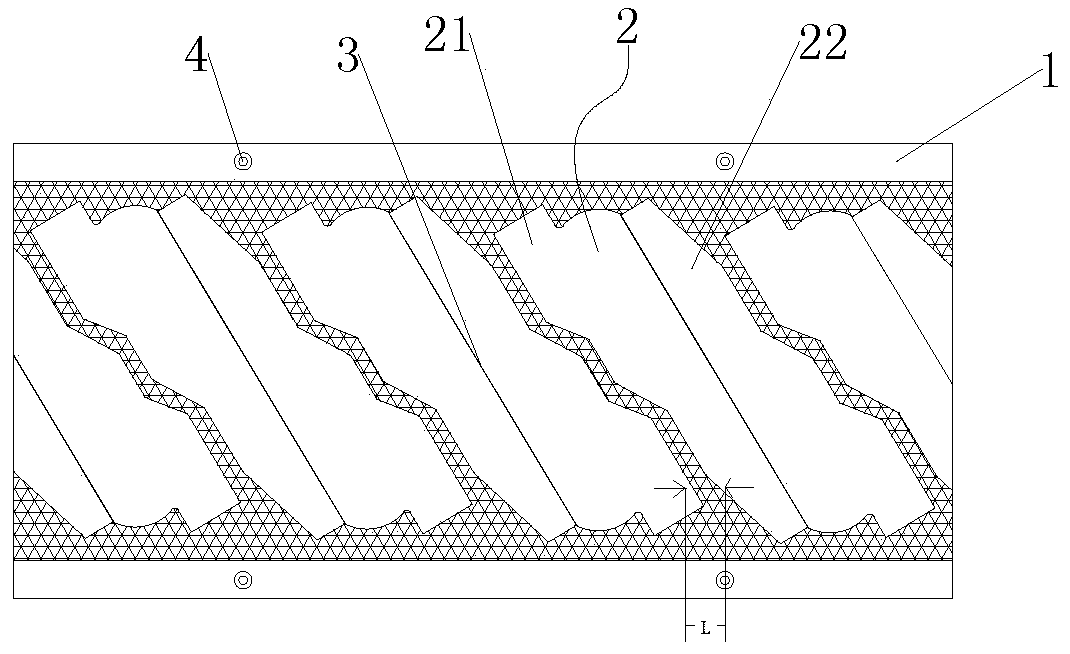 Ceramic part layout structure and common-edge machining method