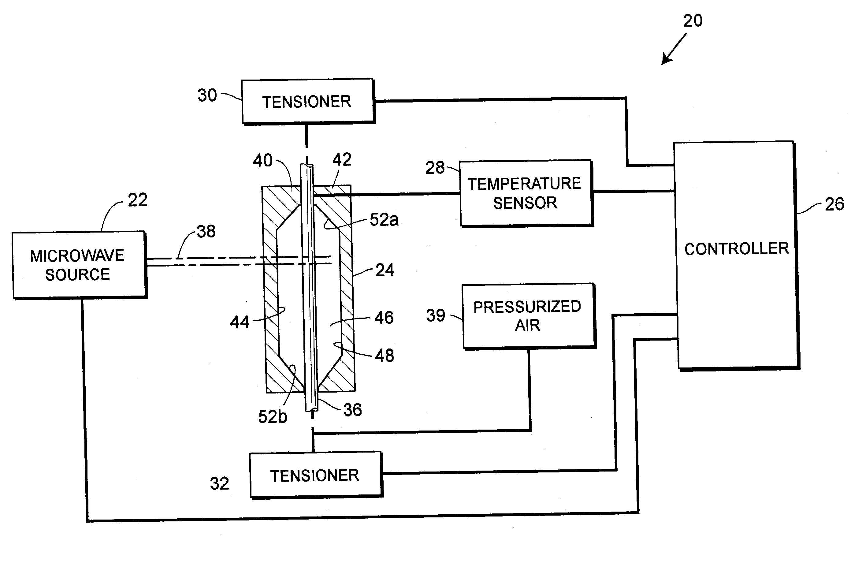 Method and apparatus for extruding polymers employing microwave energy