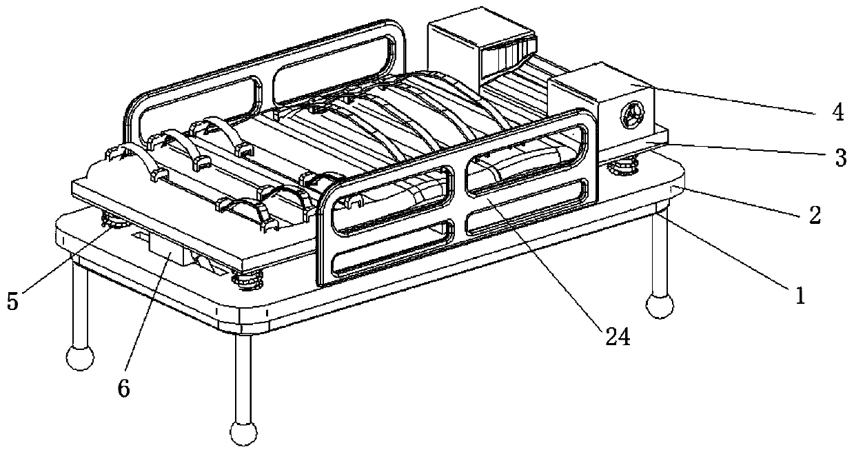 Device for protecting patients suffering from serious spine column and spine marrow illnesses, convenient to adjust