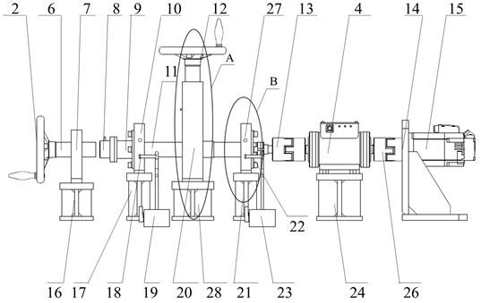 Flexible bearing noise test platform based on harmonic vibration