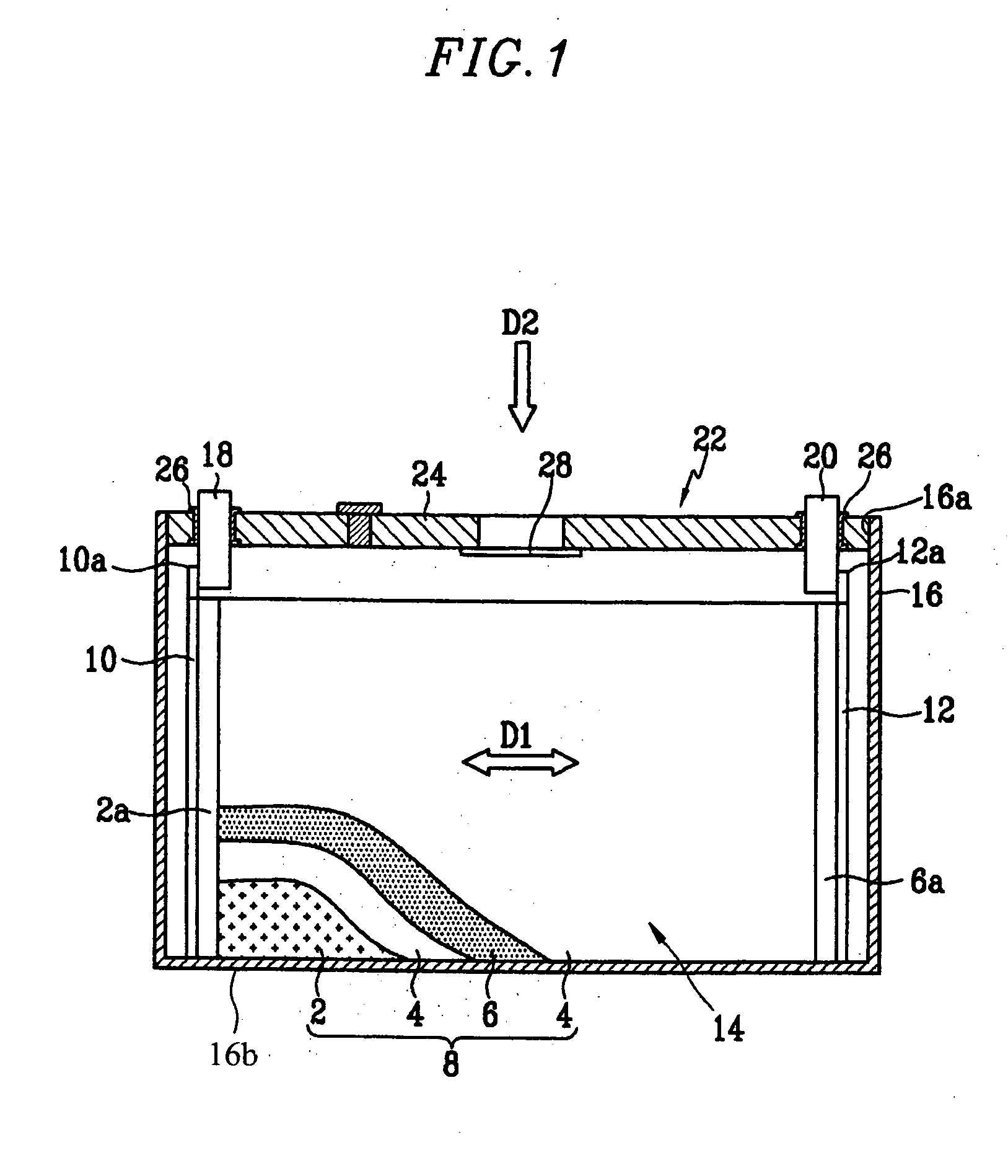 Electrode package and secondary battery using the same