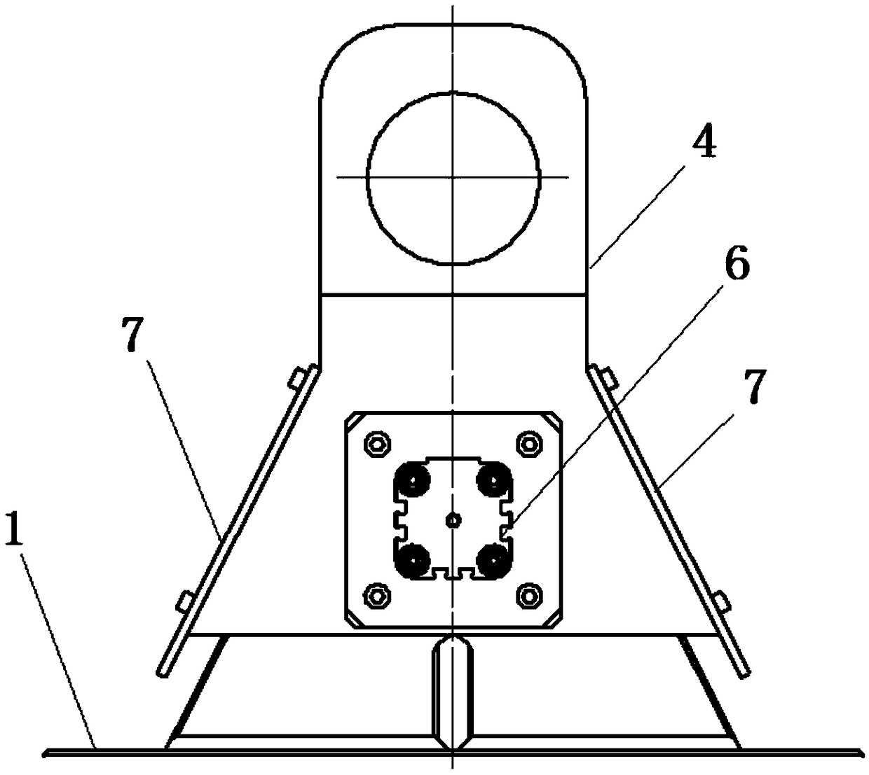 Hoisting mechanism of nuclear reactor pressure vessel inspection mechanism and implementation method