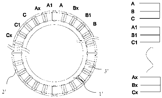 Direct current polyphase machine