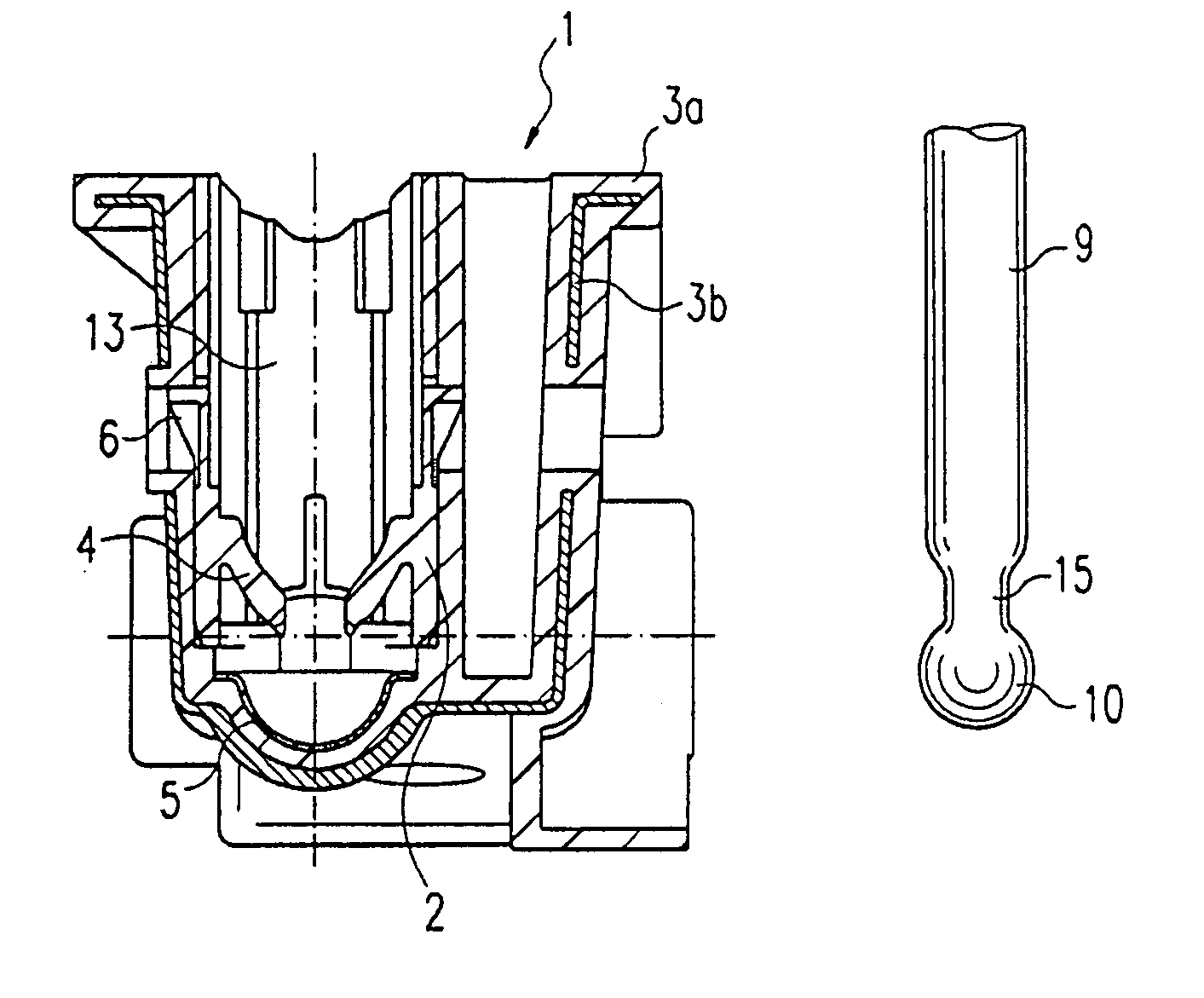 Pedal with fastening clip for push rod