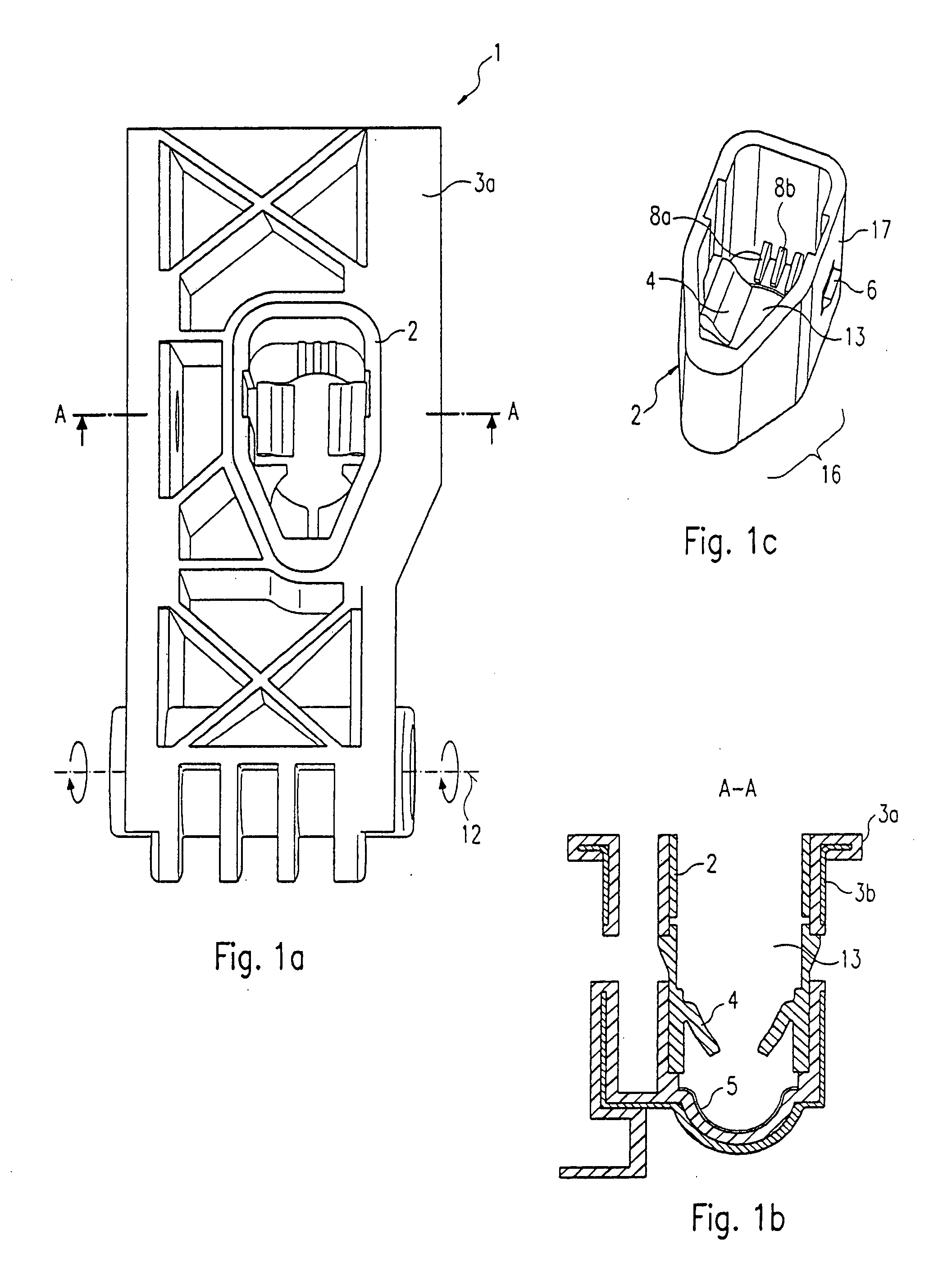 Pedal with fastening clip for push rod