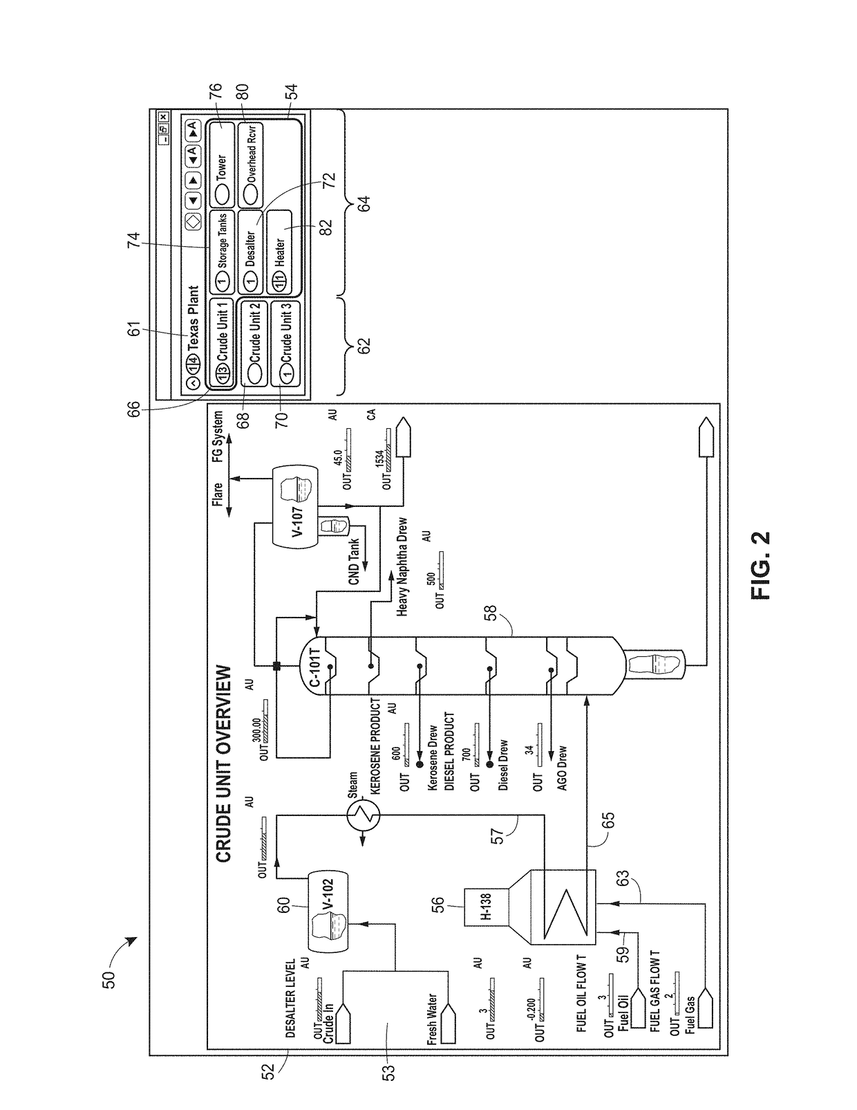Graphical process variable trend monitoring for a process control system