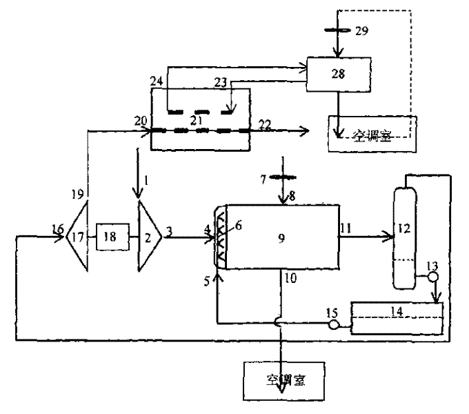 Refrigerating method and refrigerator based on hydroscopic expanding air and absorbing lithium bromide