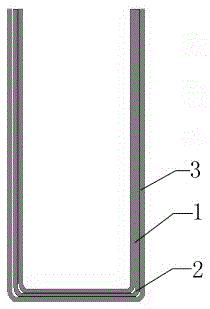 Anti-falling glass milk bottle and production method therefor
