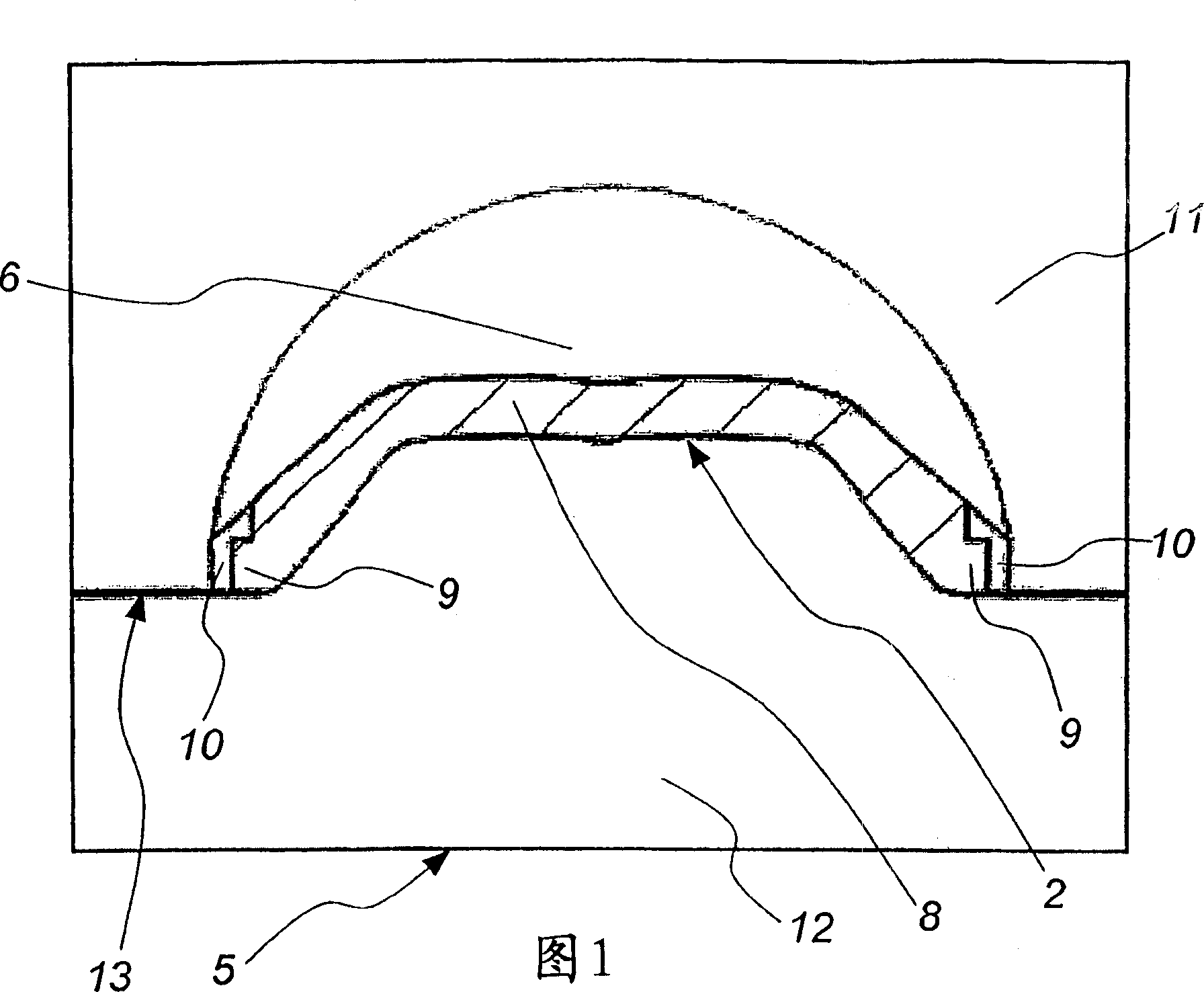 Process for making integral elastic supports and support obtainable by said process