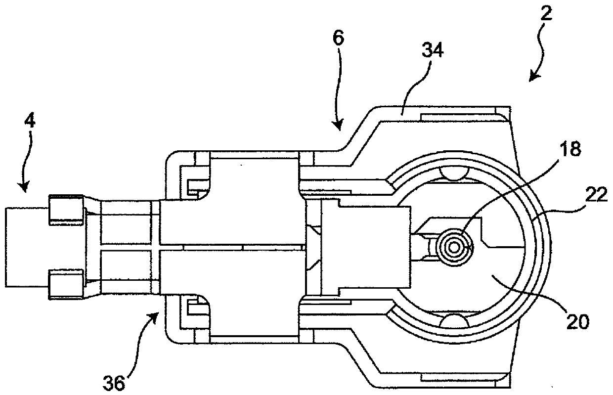 L-type coaxial connector, and l-type coaxial connector having coaxial cable