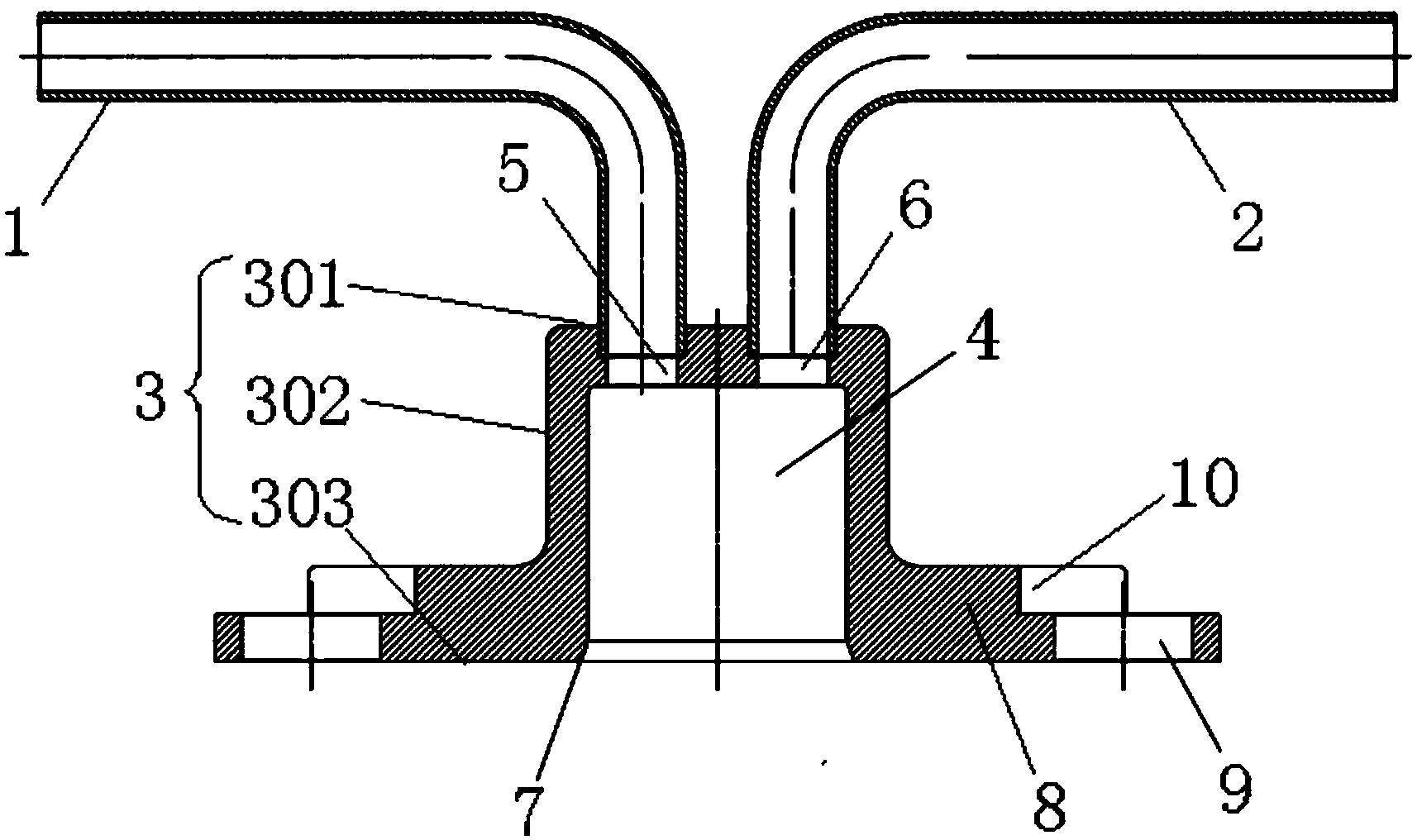 Fuel manifold joint for gas turbine and gas turbine