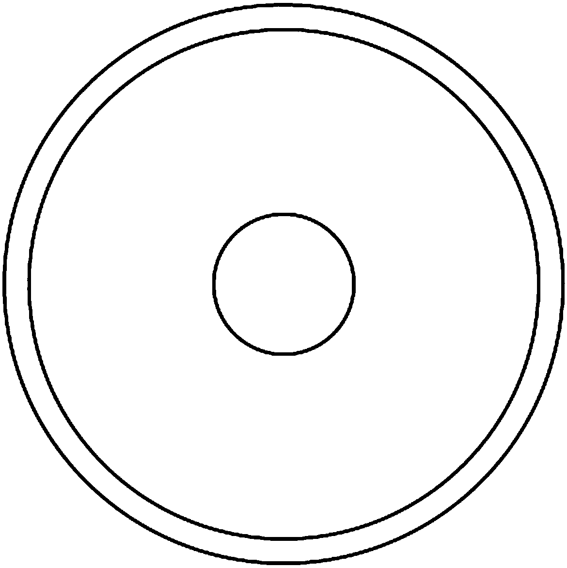 Cold saw grinding wheel of single-bevel edge structure and preparation method for cold saw grinding wheel