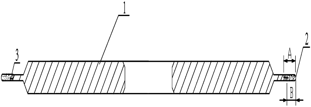 Cold saw grinding wheel of single-bevel edge structure and preparation method for cold saw grinding wheel