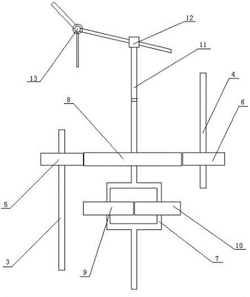 Bidirectional rotating type water turbine for cooling tower