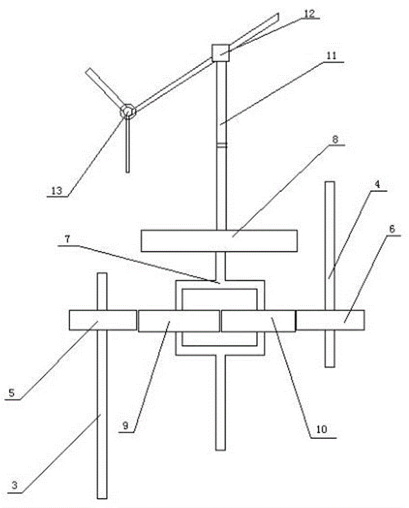 Bidirectional rotating type water turbine for cooling tower