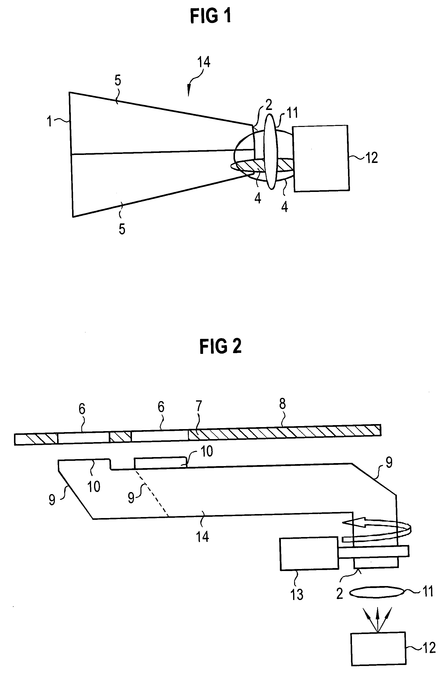Display device comprising a luminous element with an emission characteristic of controllable solid angle